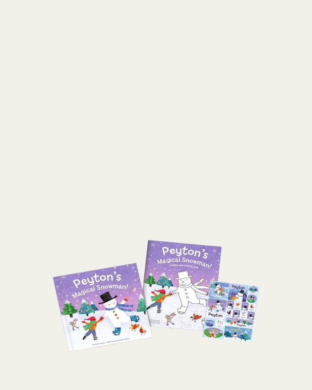 My Magical Snowman Personalized Book, Coloring Book & Sticker Gift Set